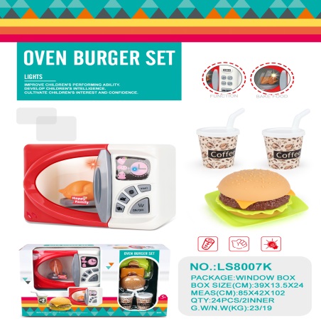 Electric microwave hamburger Set 2*AA not included
