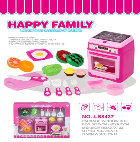 Multi-function oven, Fruit play house set 3*AA not included