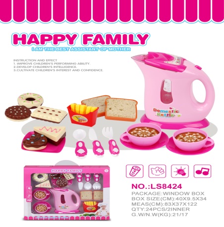 Electric kettle, cut cut happy fruit play house set 2*AA not included