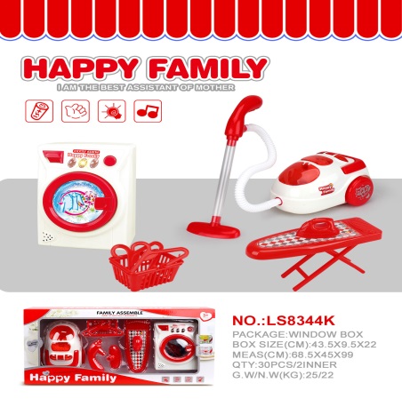 Electric washer, vacuum cleaner set 4*AA